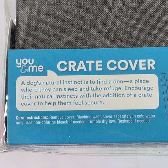 You & Me Dog Crate Cover For 1 & 2 Door Crates Roll Up Doors Fits XS Crates - Picture 5 of 8